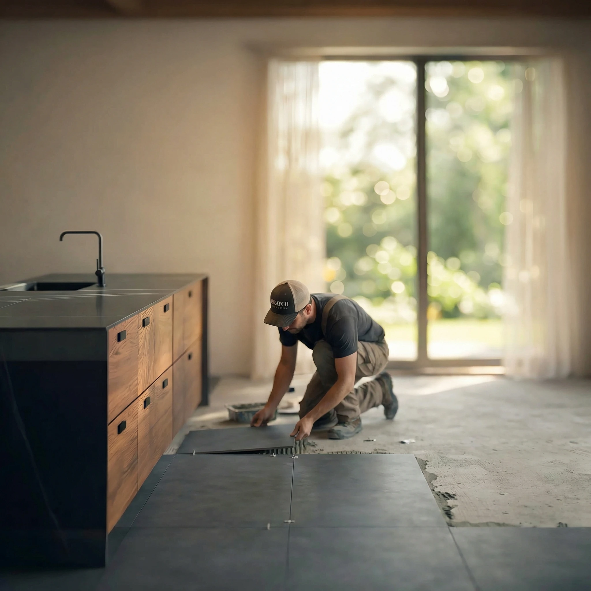 Premium flooring installation